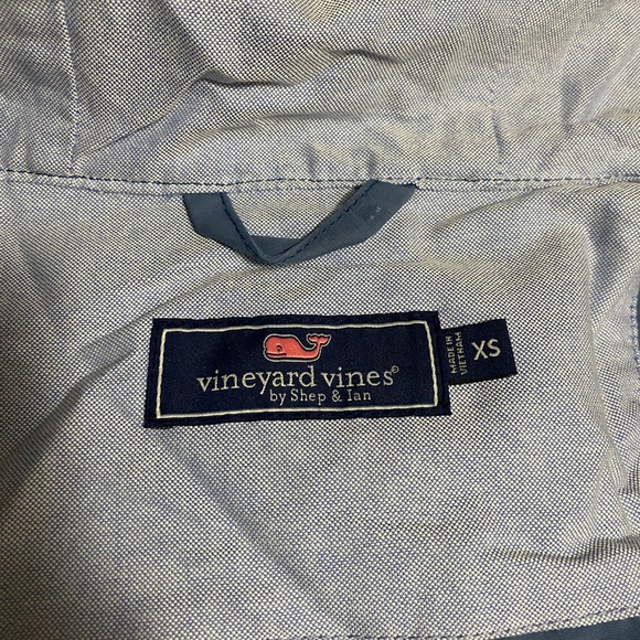 Vineyard Vines Classic Blue Hooded Raincoat - Picture 2 of 9